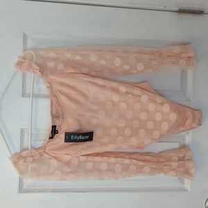 Ellie Blush Polka Dot Bodysuit